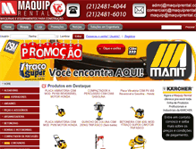 Tablet Screenshot of maquiprental.com.br